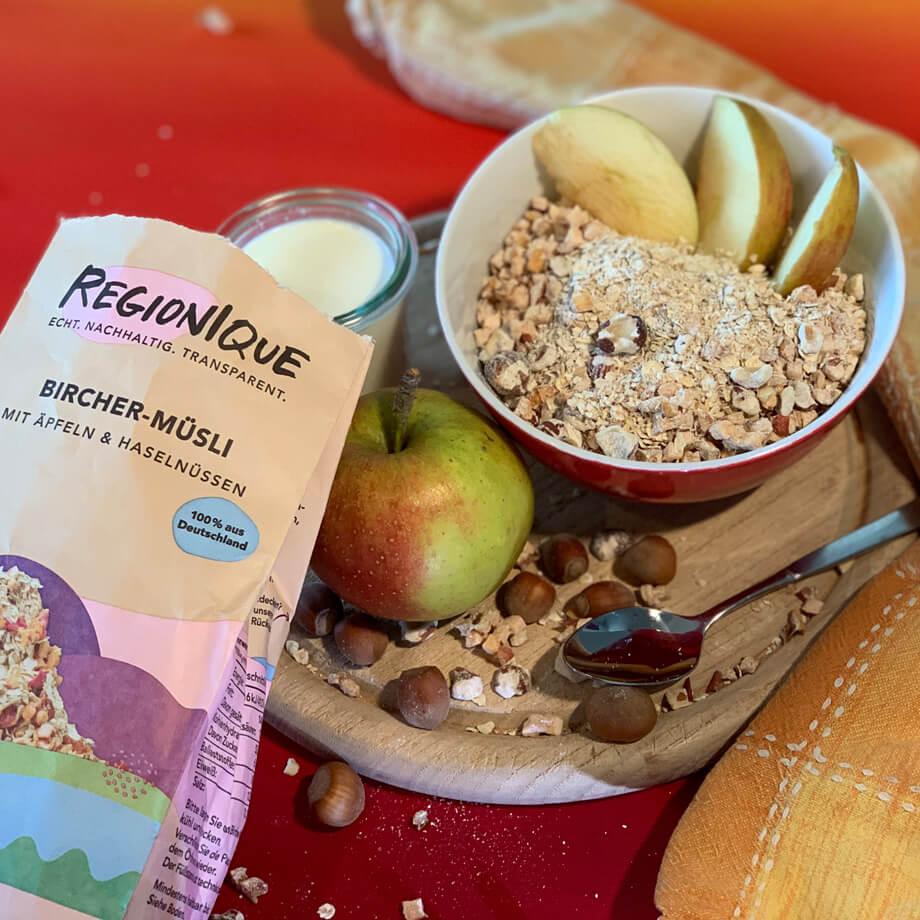 Zutaten für nachhaltige und gesunde Müsliriegel